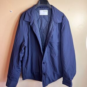 Selected Homme Mens Quilted‎ Navy Blue Jacket Size XL Outdoor Golf Country Club